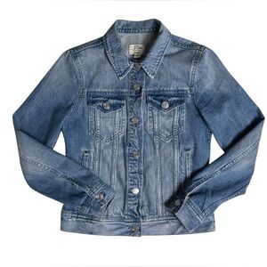 J.Crew Classic Denim Jacket Light Blue XXS Jean Trucker Button Up